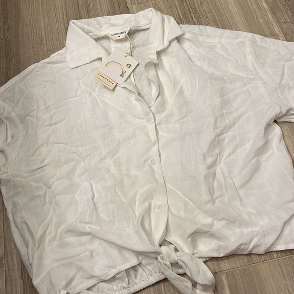 COMMENSE White button down shirt - Picture 2 of 2